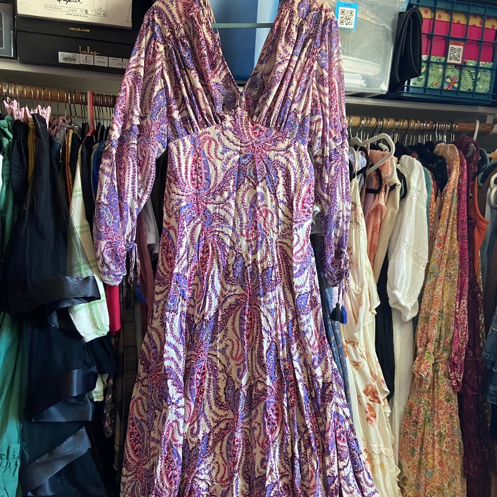 FP Movement by Free People Purple and Pink Asymmetrical Dress